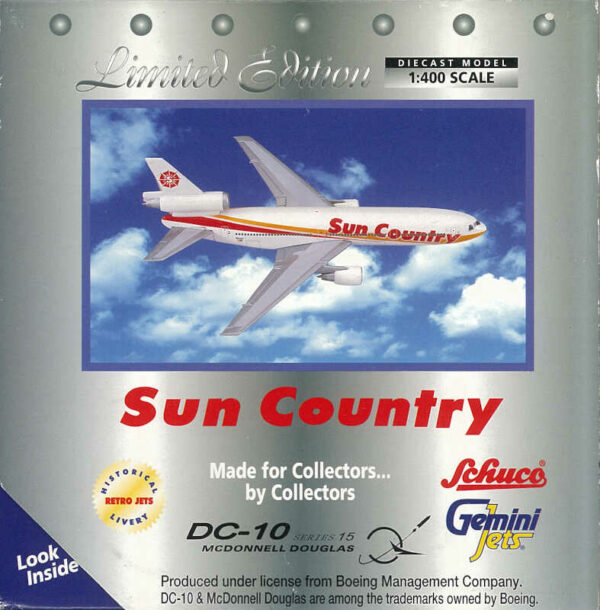 McDonnell Douglas DC-10 Sun Country N154SY Gemini Jets 3557365 1:400