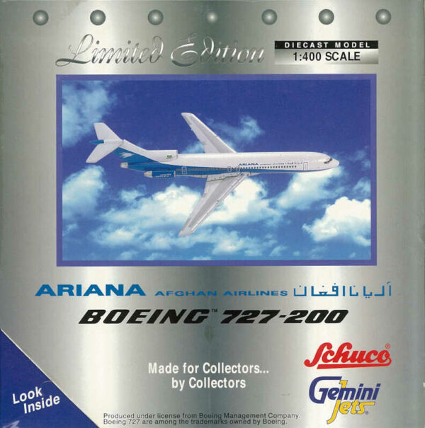 Boeing 727-200 Ariana Afghan Airlines YA-FAY Gemini Jets GJAFG307 / 3557424 1:400