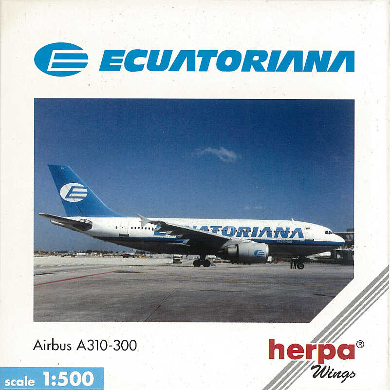 Airbus A310-300 Ecuatoriana Herpa 501088 1:500