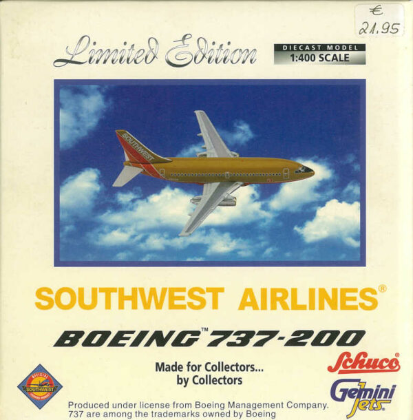 Boeing 737-200 Southwest Airlines N93SW Gemini Jets 3557414 1:400