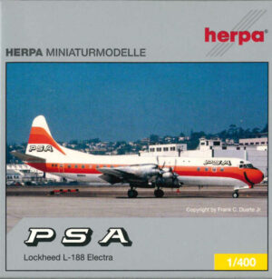 Lockheed L-188 Electra PSA N6118A Herpa 561433 1:400