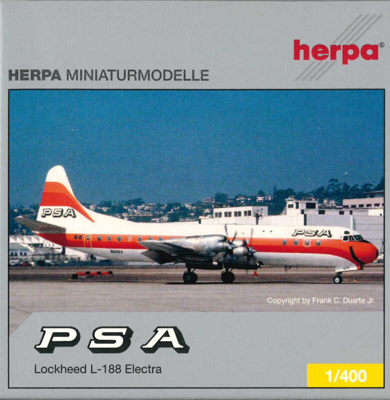 Lockheed L-188 Electra PSA N6118A Herpa 561433 1:400