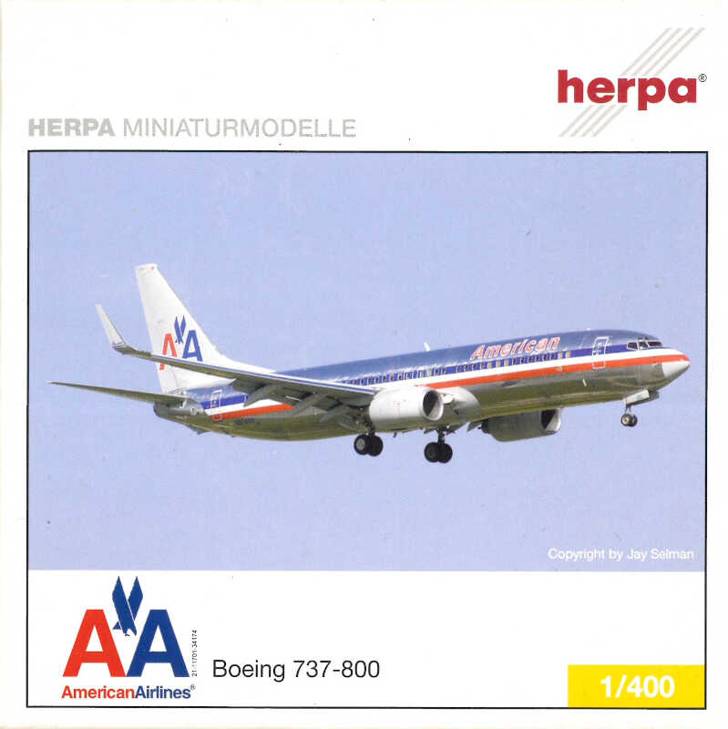 Boeing 737-800 American Airlines Herpa 561631 1:400