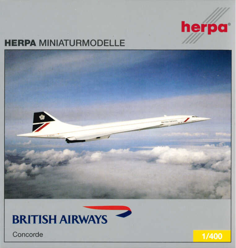 Concorde British Airways G-BOAE Herpa 561808 1:400