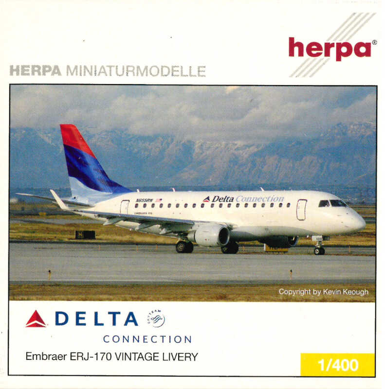 Embraer ERJ-170 Delta Connection vintage livery N855RW Herpa 561877 1:400