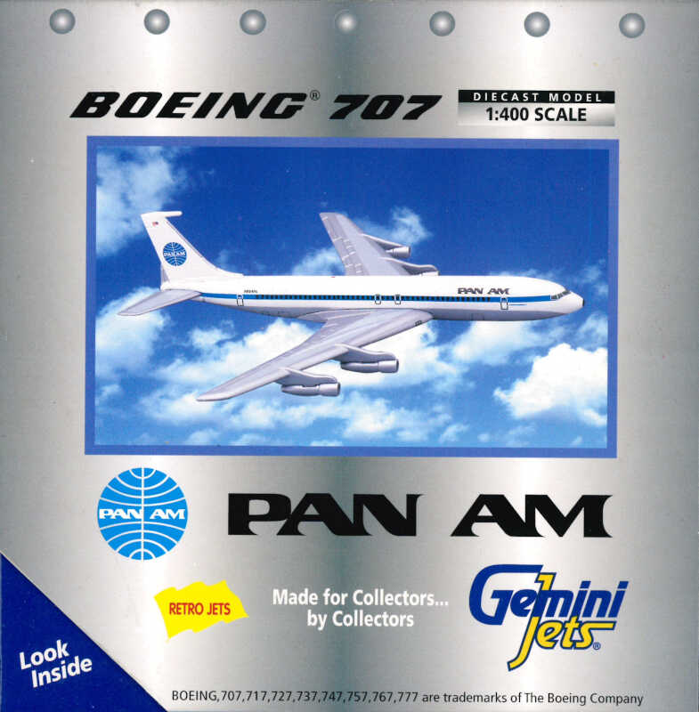 Boeing 707 Pan Am N884PA Gemini Jets GJPAA033 1:400