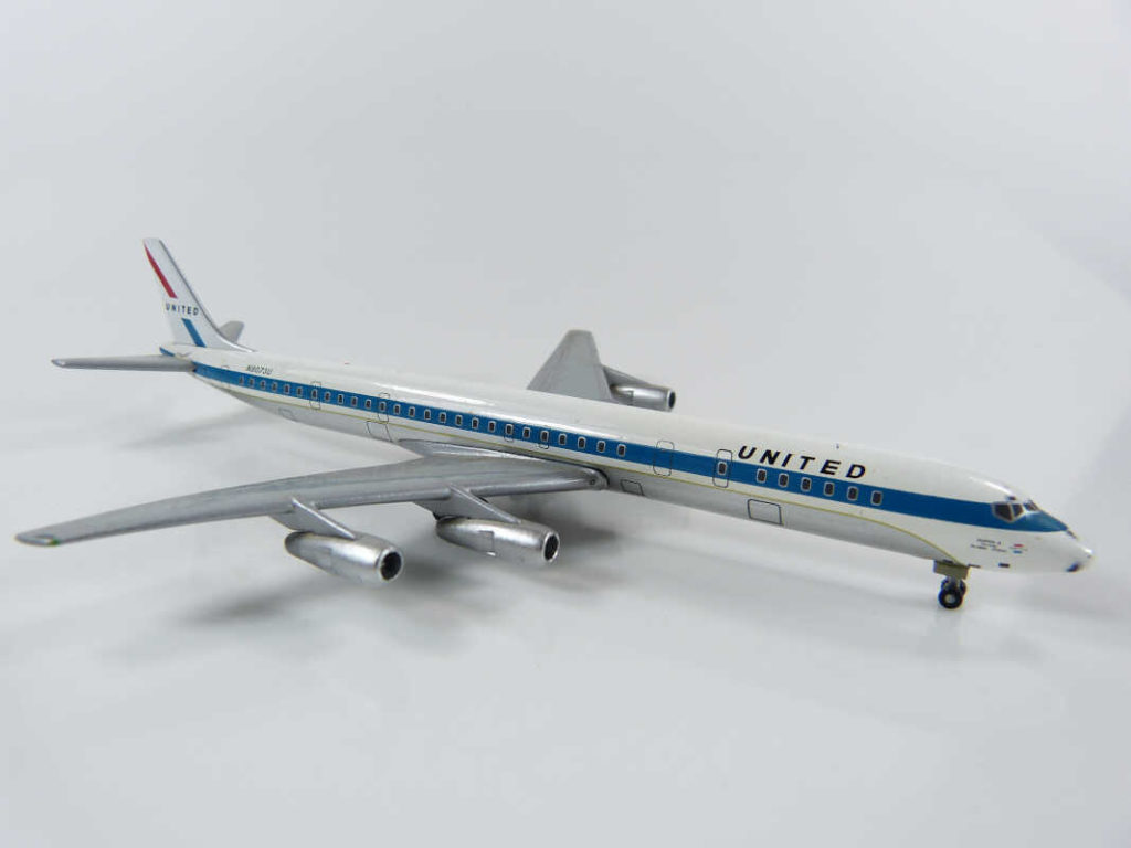 United DC-8-61 N8073U – Gemini Jets 1:400, Modello Diecast RARO - copertina