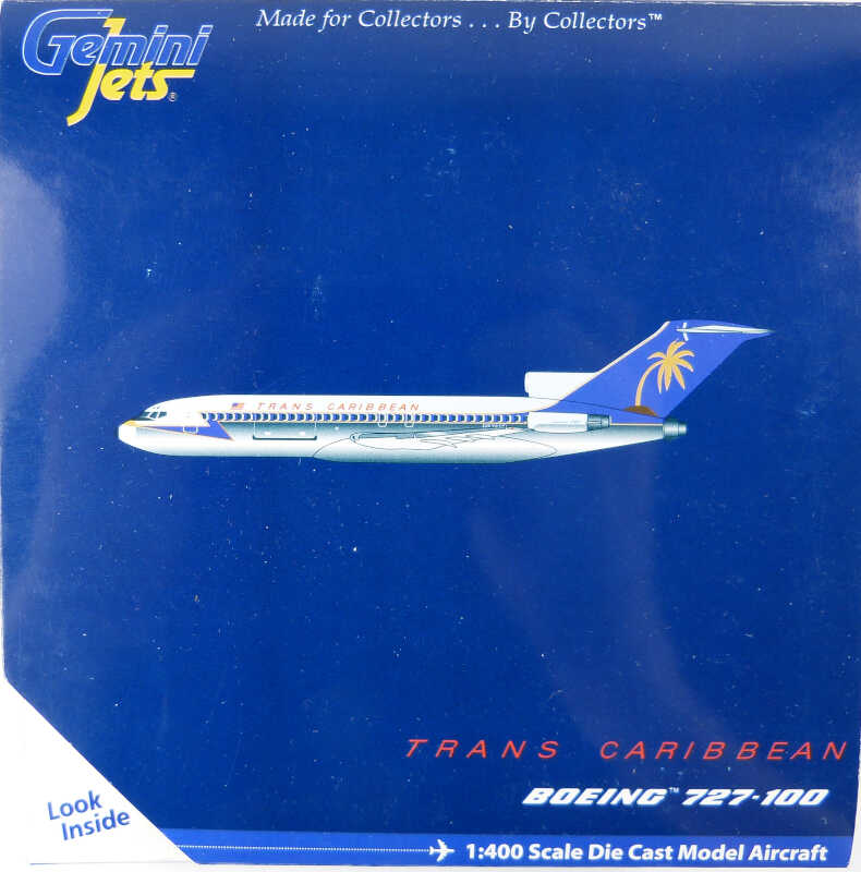 Boeing 727-100 Trans Caribbean Airways N8789R Gemini Jets GJTCA046 1:400