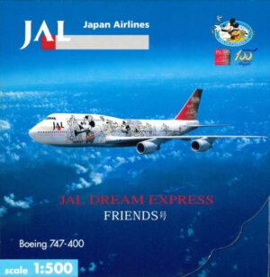 Boeing 747-400 JAL Dream Express "Friends" JA8908 Herpa JDE009A 1:500