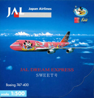 Boeing 747-400 JAL Dream Express "Sweet" JA8904 Herpa JDE009B 1:500