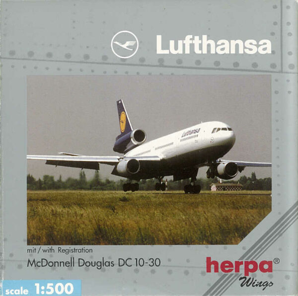 McDonnell Douglas DC 10-30 Lufthansa D-ADMO Herpa 516204 1:500