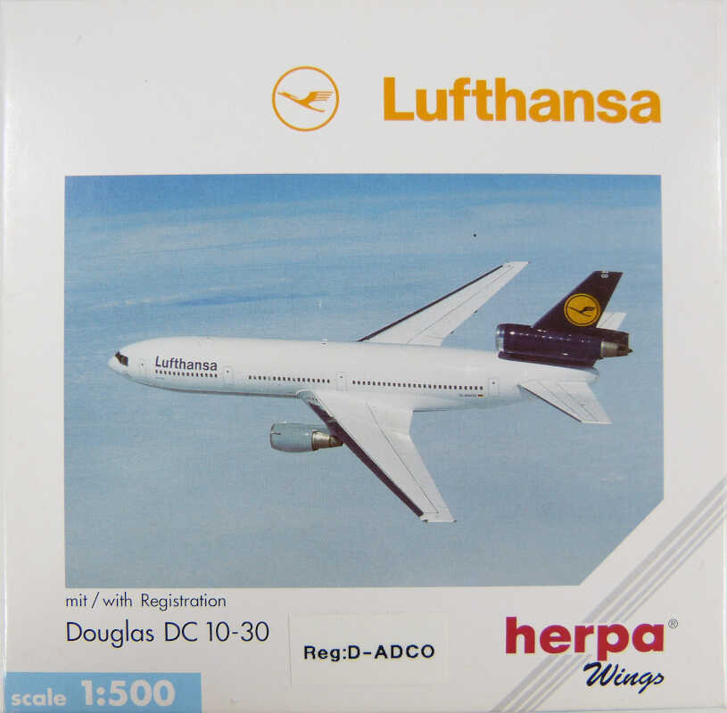 Douglas DC-10-30 Lufthansa D-ADCO Herpa 516204 1:500