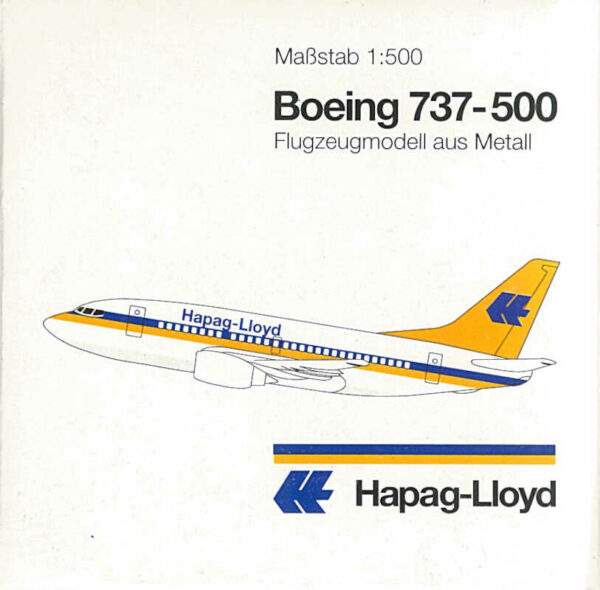 Boeing 737-500 Hapag-Lloyd Herpa 505437 1:500