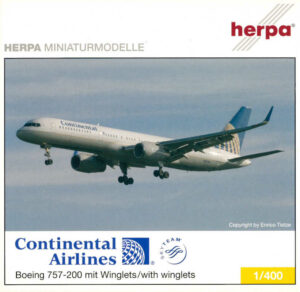 Boeing 757-200 Continental Airlines N67134 Herpa 561822 1:400
