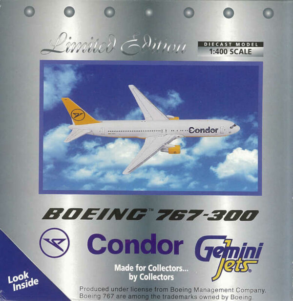 Boeing 767-300 Condor D-ABUH GeminiJets GJCFG211 1:400