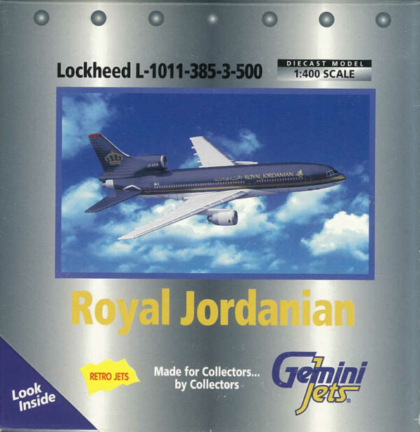 Lockheed L-1011-385-3-500 Royal Jordanian JY-AGA GeminiJets GJRJA040 1:400