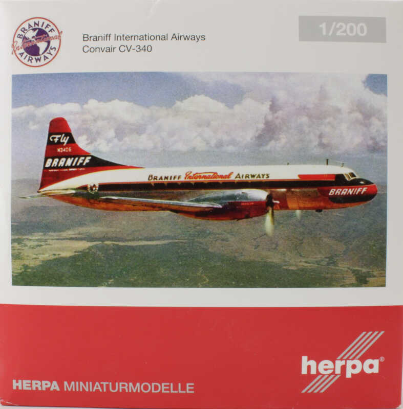 Herpa Wings Braniff International Airways Convair cv-340 559621 