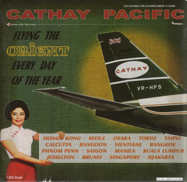 Convair CV880 Cathay Pacific VR-HFS Inflight200 BBOXCX880 1:200