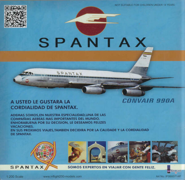 Convair CV-990A Spantax EC-BQA Inflight IF9900714P 1:200