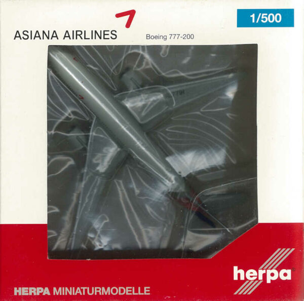 Boeing 777-200 Asiana Airlines HL7791 Herpa 523660 1:500