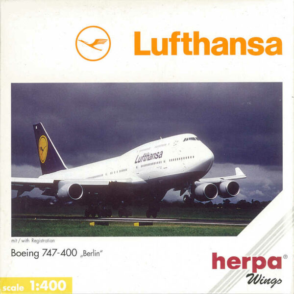 Boeing 747-400 Lufthansa "Berlin" D-ABVA Herpa 560139 1:400