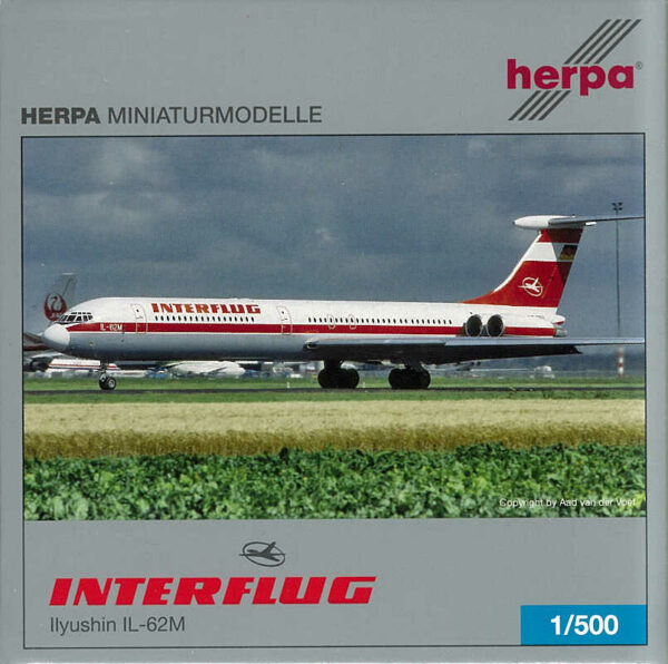 Ilyushin IL-62M Interflug DM-SEL Herpa 514408 1:500