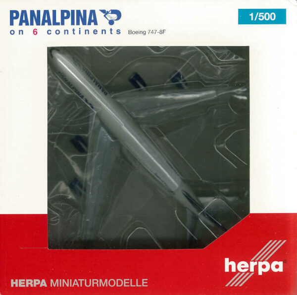 Boeing 747-8F Panalpina N850GT Herpa 523783 1:500