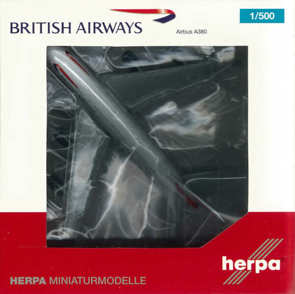 Airbus A380 British Airways G-XLEA Herpa 524391 1:500