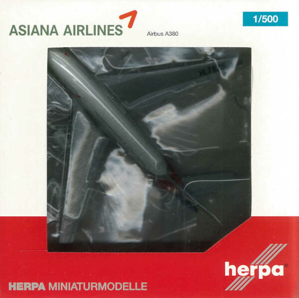 Airbus A380 Asiana Airlines HL7625 Herpa 526272 1:500