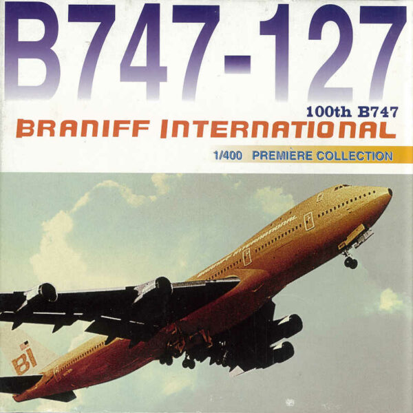 Boeing 747-127 Braniff International "Orange" N501BN Dragon Wings 55085 1:400