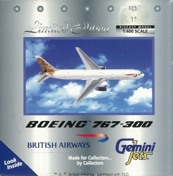 Boeing 767-300 British Airways G-BNWJ Gemini Jets GJBAW200 1:400