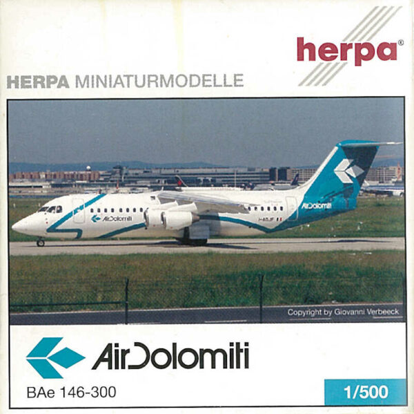 BAe 146-300 Air Dolomiti I-ADJF Herpa 509718 1:500