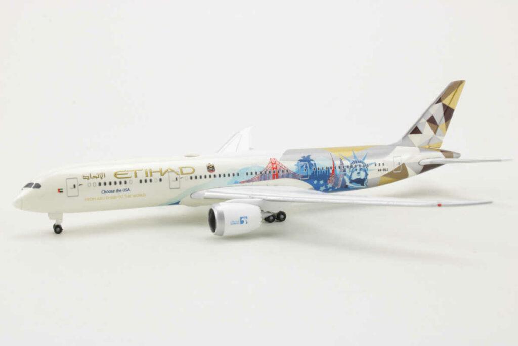 Herpa 571340 Boeing 787-9 Etihad Dreamliner - Échelle 1/200 - Neuf
