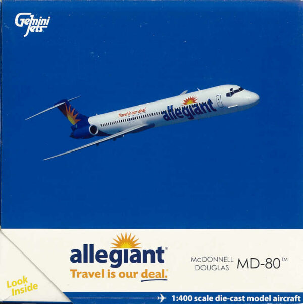 McDonnell Douglas MD-80 Allegiant Air N865GA Gemini Jets GJAAY1457 1:400