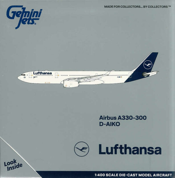 Airbus A330-300 Lufthansa D-AIKO Gemini Jets GJDLH1831 1:400