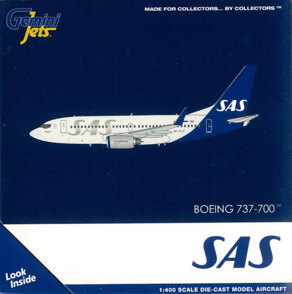 Boeing 737-700 SAS Scandinavian SE-RJX Gemini Jets GJSAS1988 1:400