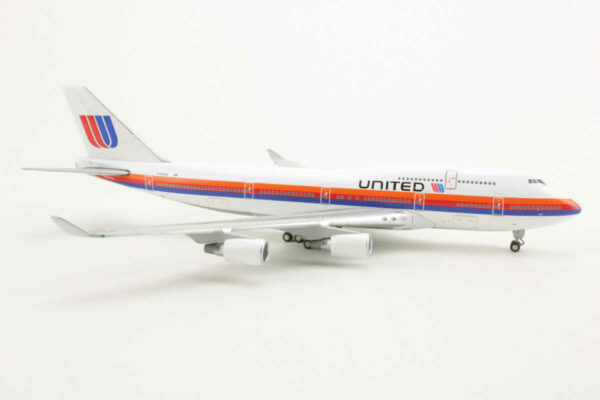 Boeing 747-400 United Airlines "Saul Bass" N184UA Gemini Jets GJUAL004 1:400 – Bild 2