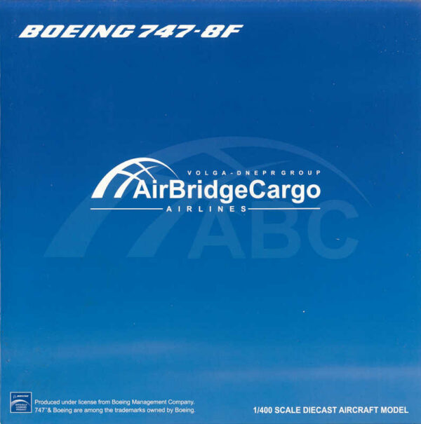 Boeing 747-8F AirBridgeCargo VQ-BGZ JC Wings XX4162 1:400