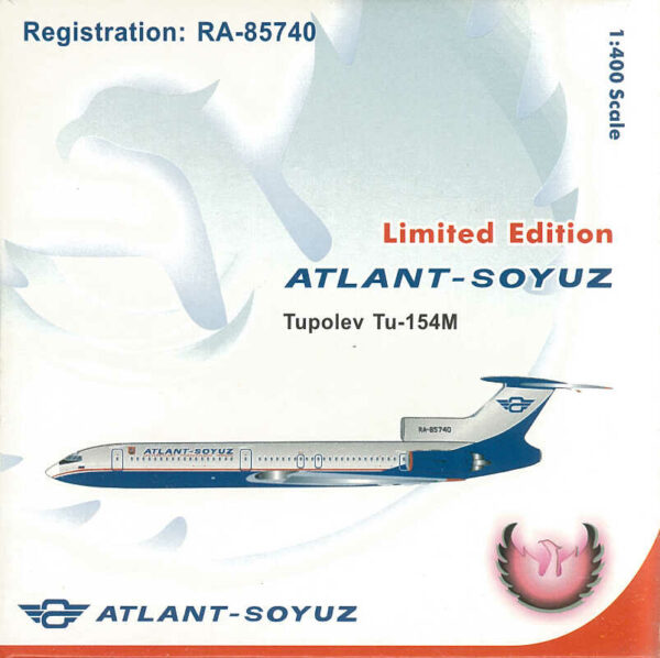 Tupolev TU-154M Atlant-Soyuz RA-85740 Phoenix 10097 1:400