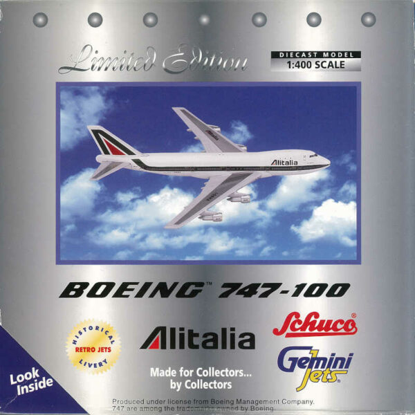 Boeing 747-100 Alitalia I-DEMA Gemini Jets GJAZA231 / 3557358 1:400