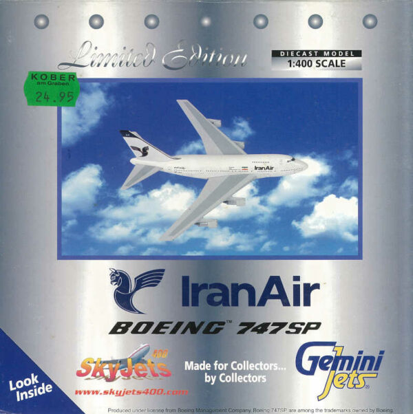 Boeing 747SP Iran Air EP-IAA Gemini Jets GJIRA350/ 3557463 1:400