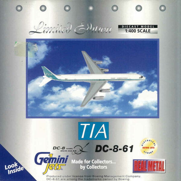 McDonnell Douglas DC-8-61 TIA Trans International N8961T Gemini Jets GJTVA102 / 3557469 1:400