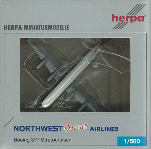 Boeing 377 Northwest Orient Airlines N74601 Herpa 506748 1:500