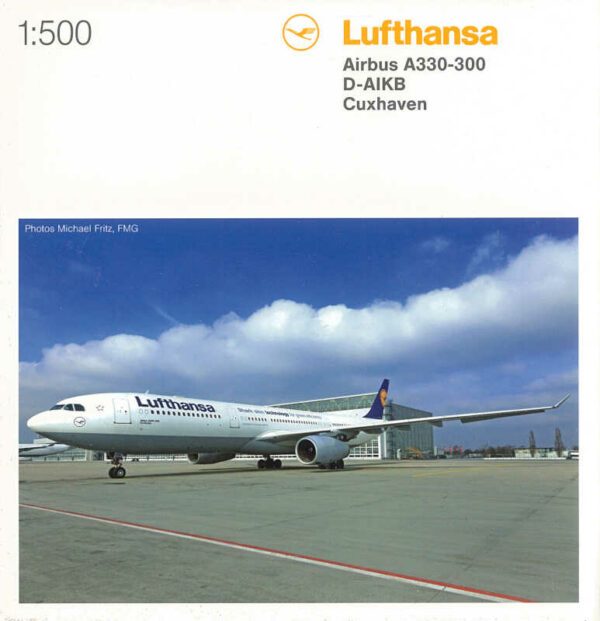 Airbus A330-300 Lufthansa "Shark skin technology" D-AIKB "Cuxhaven" Herpa 514965-003 1:500