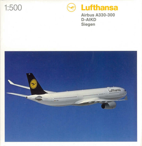 Airbus A330-300 Lufthansa "Siegen" D-AIKD Herpa 514965 1:500