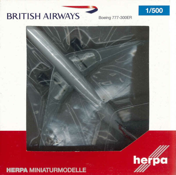 Boeing 777-300ER British Airways G-STBF Herpa 518246-001 1:500