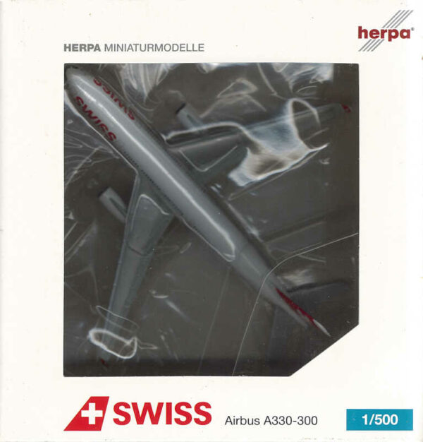 Airbus A330-300 Swiss International HB-JHL Herpa 523134 1:500