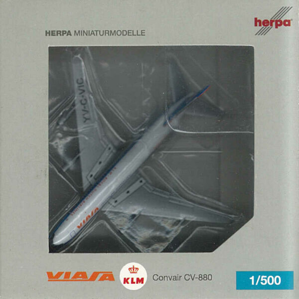 Convair CV-880 KLM / Viasa YV-C-VIC Herpa 523387 1:500