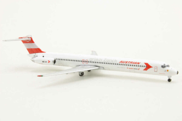 McDonnell Douglas MD-81 Austrian Airlines "Grüezi Zürich" OE-LDV Herpa 526951 1:500 – Bild 2