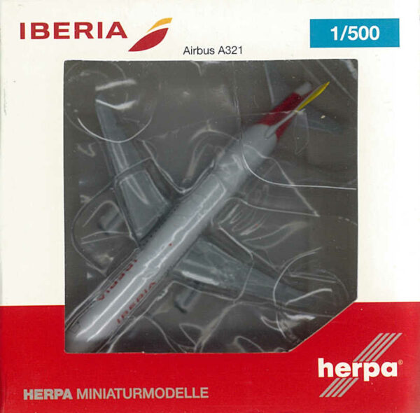 Airbus A321 Iberia EC-IXD Herpa 527439 1:500